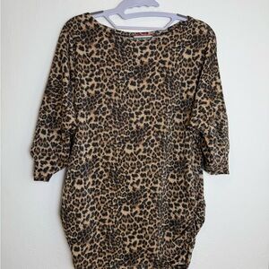 Italian Lurex Leopard Print Top